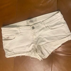Hollister White Jean Shorts